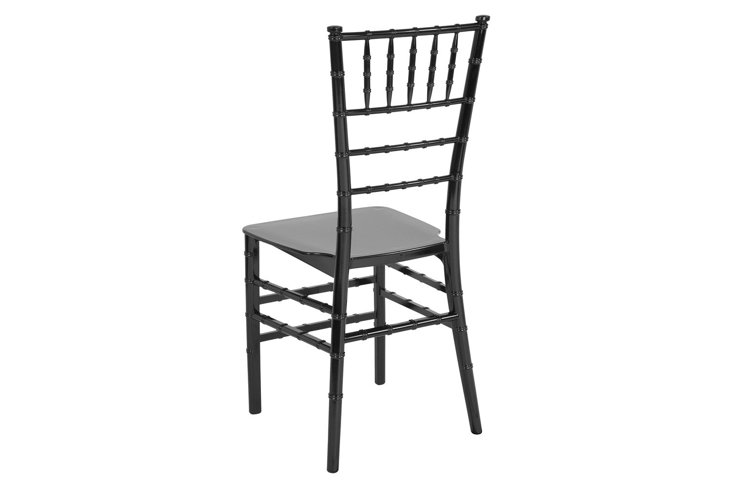 BLNK HERCULES Series Resin Stacking Chiavari Chair - Black