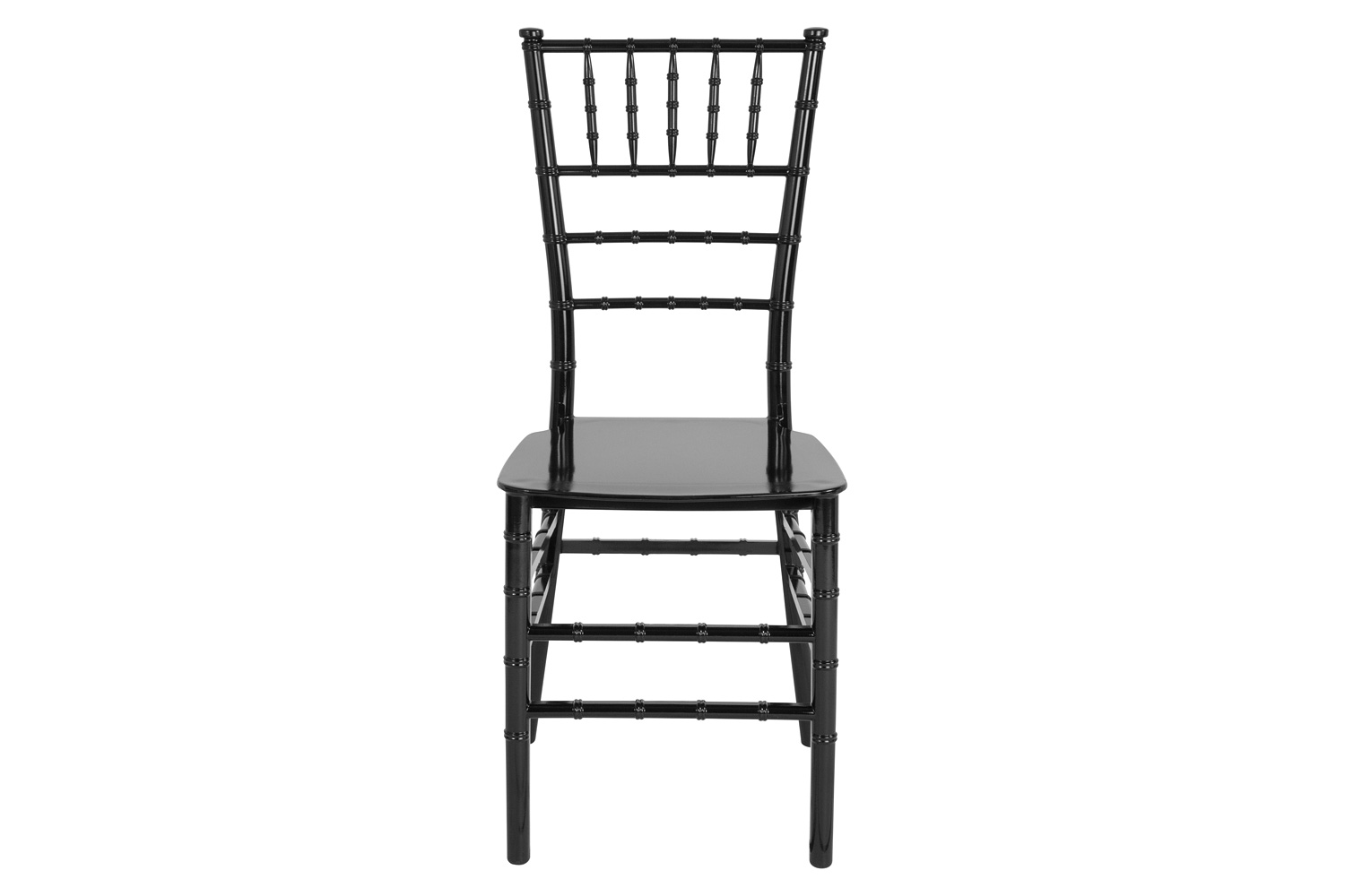 BLNK HERCULES Series Resin Stacking Chiavari Chair - Black