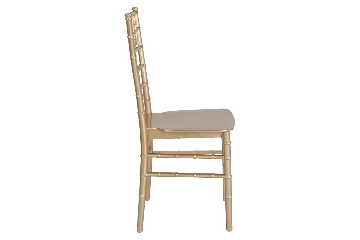 BLNK HERCULES Series Resin Stacking Chiavari Chair - Gold