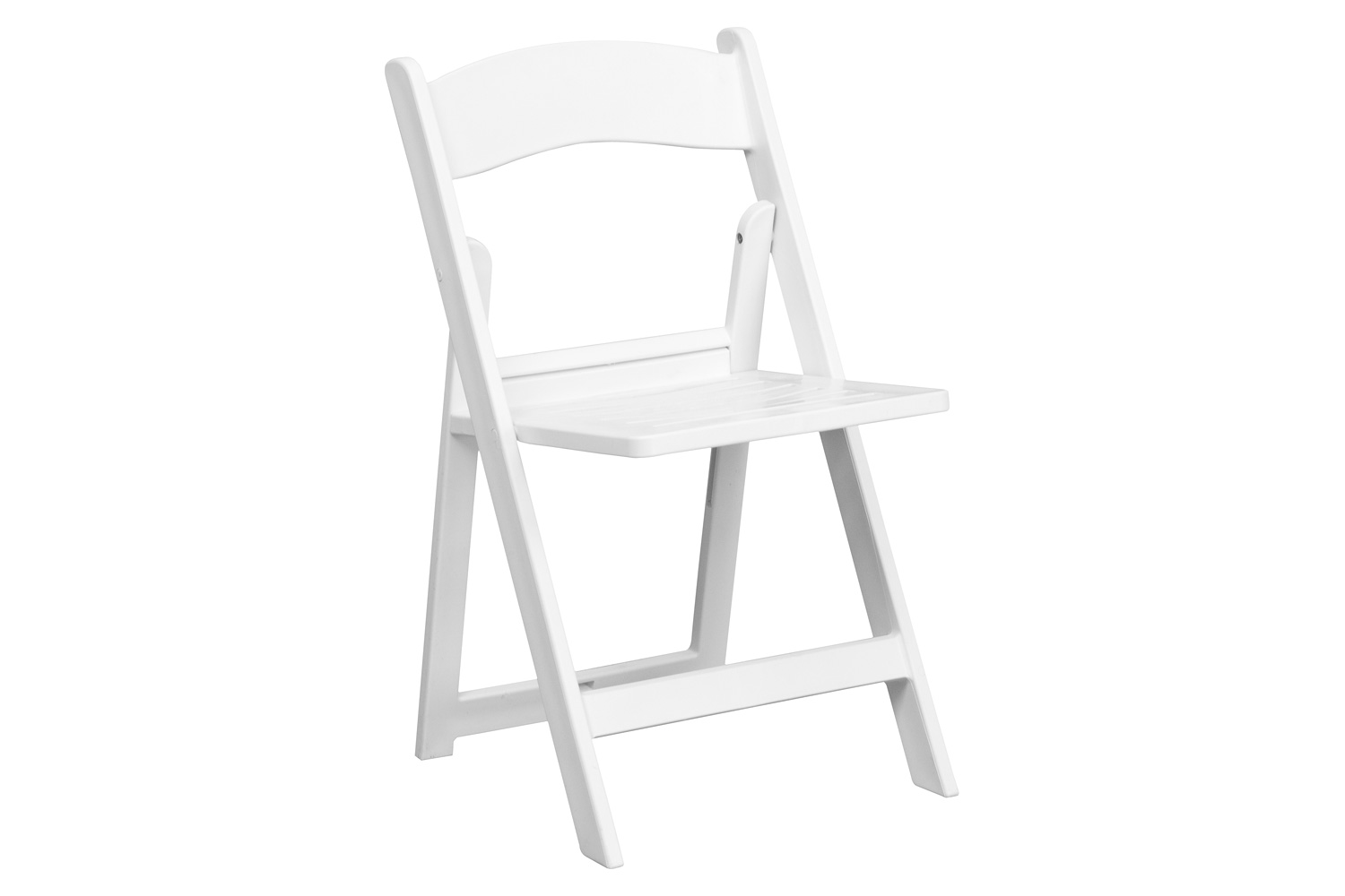 BLNK - HERCULES Series Resin Folding Chair with Slatted Seat