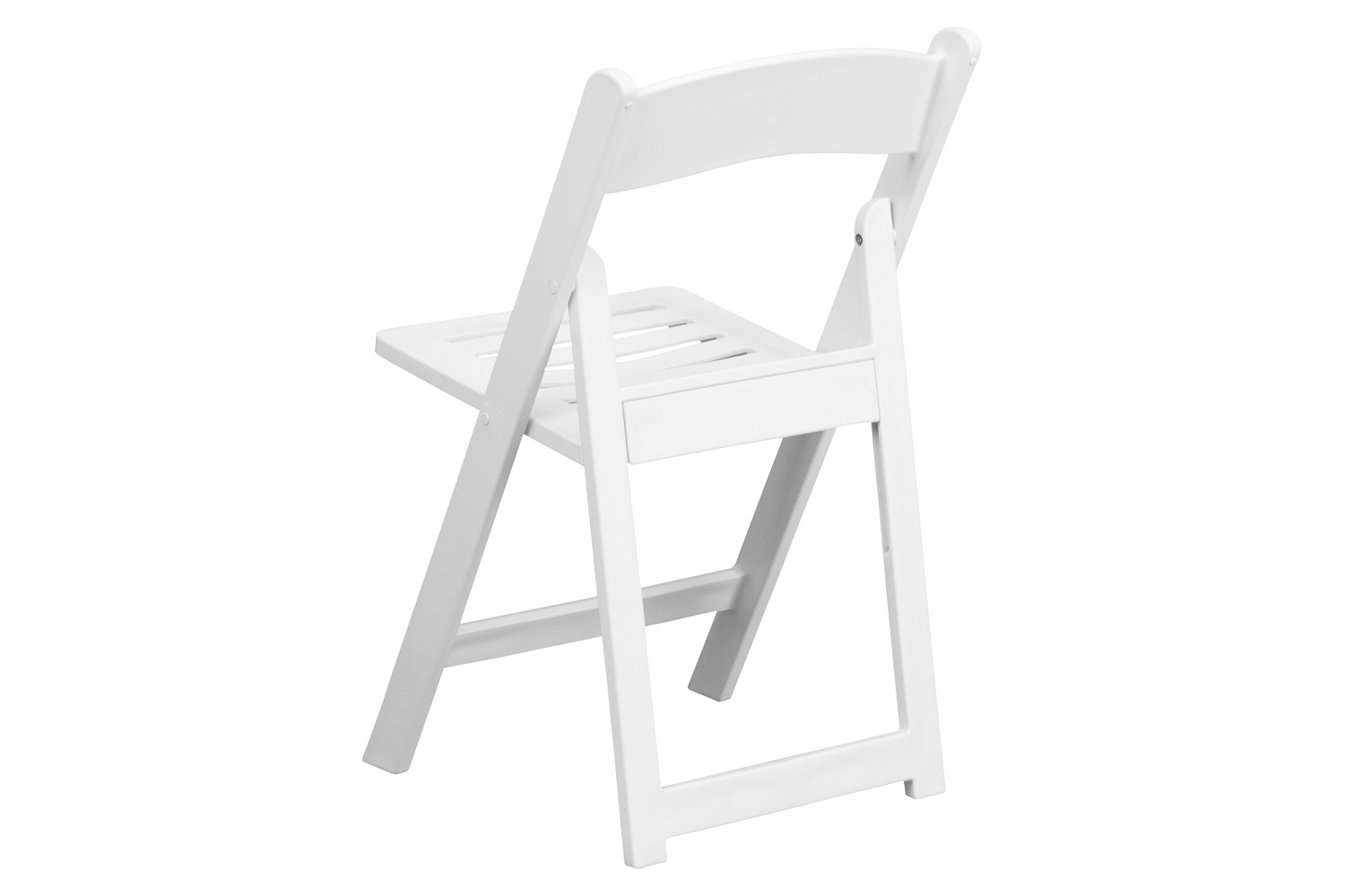 BLNK - HERCULES Series Resin Folding Chair with Slatted Seat