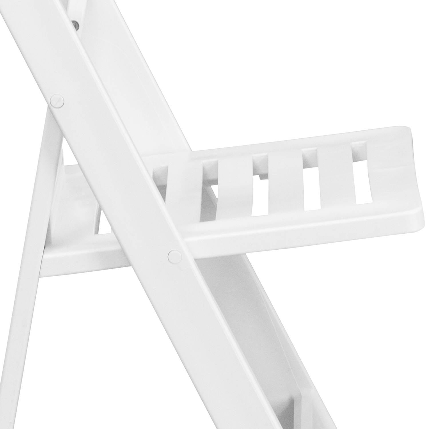 BLNK - HERCULES Series Resin Folding Chair with Slatted Seat