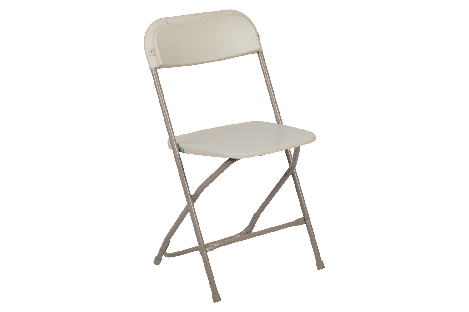 BLNK HERCULES Series Plastic Lightweight Folding Chair - Beige