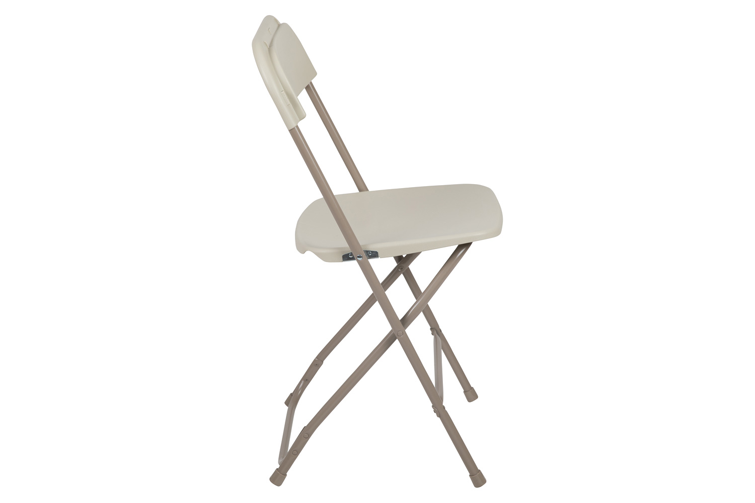 BLNK HERCULES Series Plastic Lightweight Folding Chair - Beige