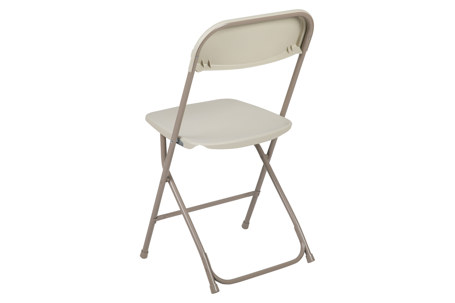 BLNK HERCULES Series Plastic Lightweight Folding Chair - Beige