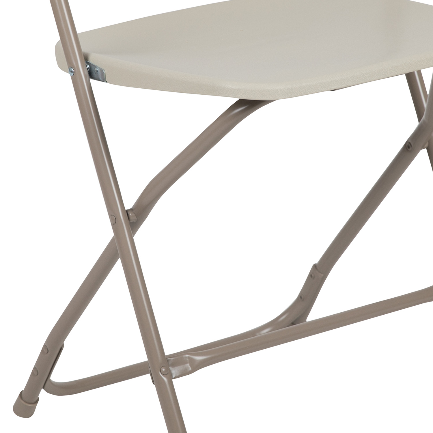 BLNK HERCULES Series Plastic Lightweight Folding Chair - Beige