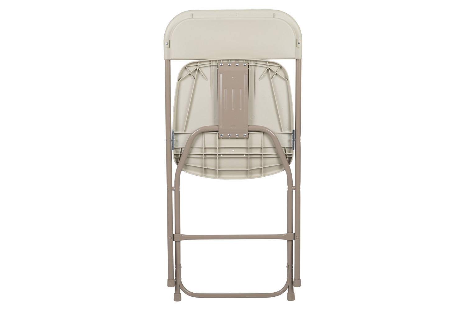 BLNK HERCULES Series Plastic Lightweight Folding Chair - Beige