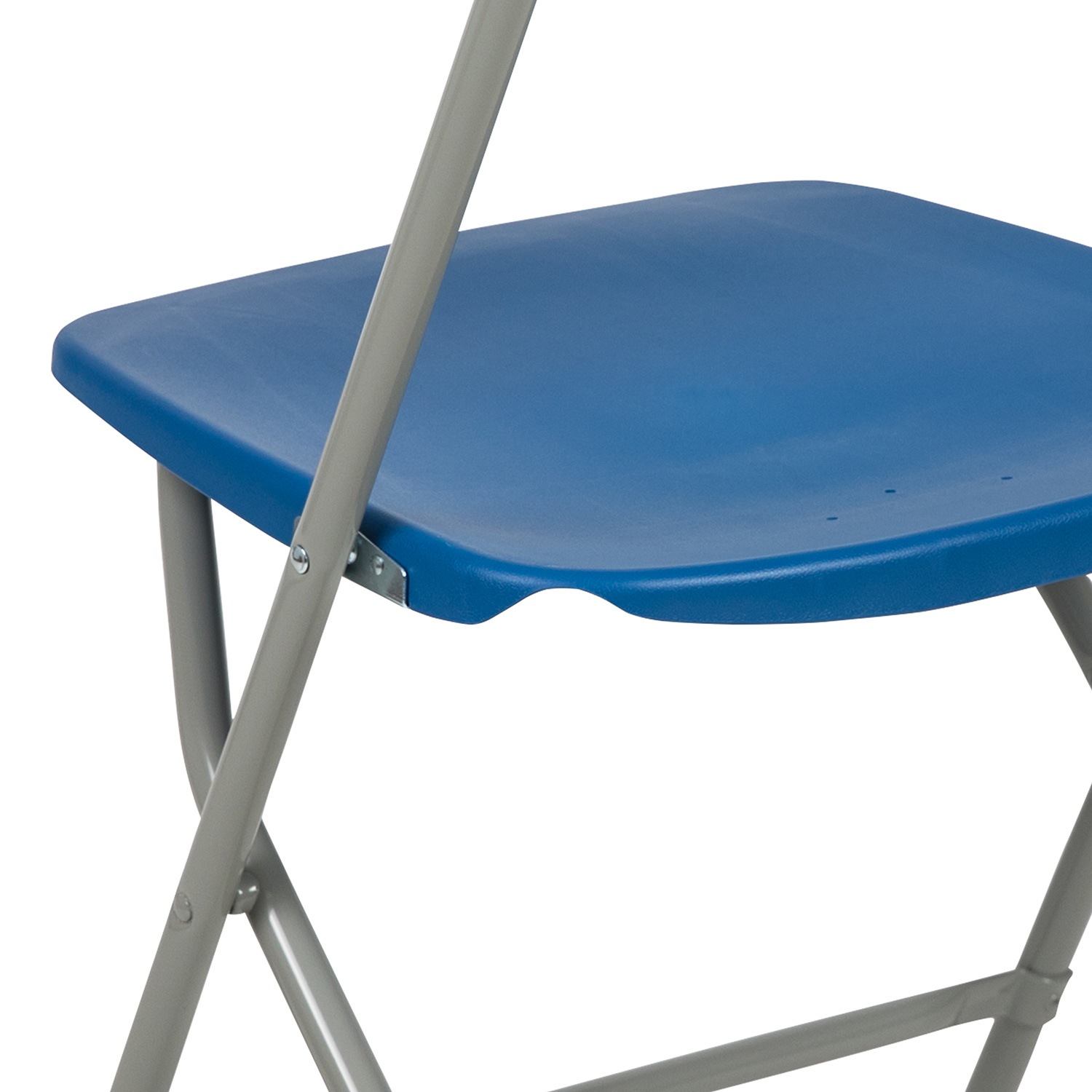 BLNK HERCULES Series Plastic Lightweight Folding Chair - Blue