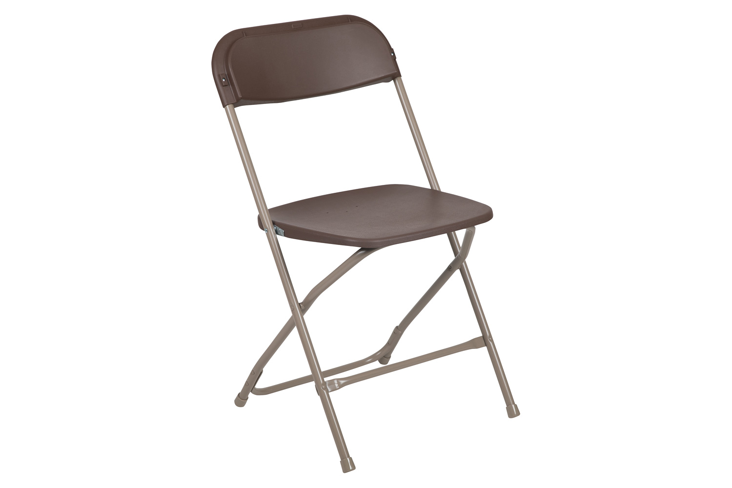 BLNK™ HERCULES Series Plastic Lightweight Folding Chair - Brown