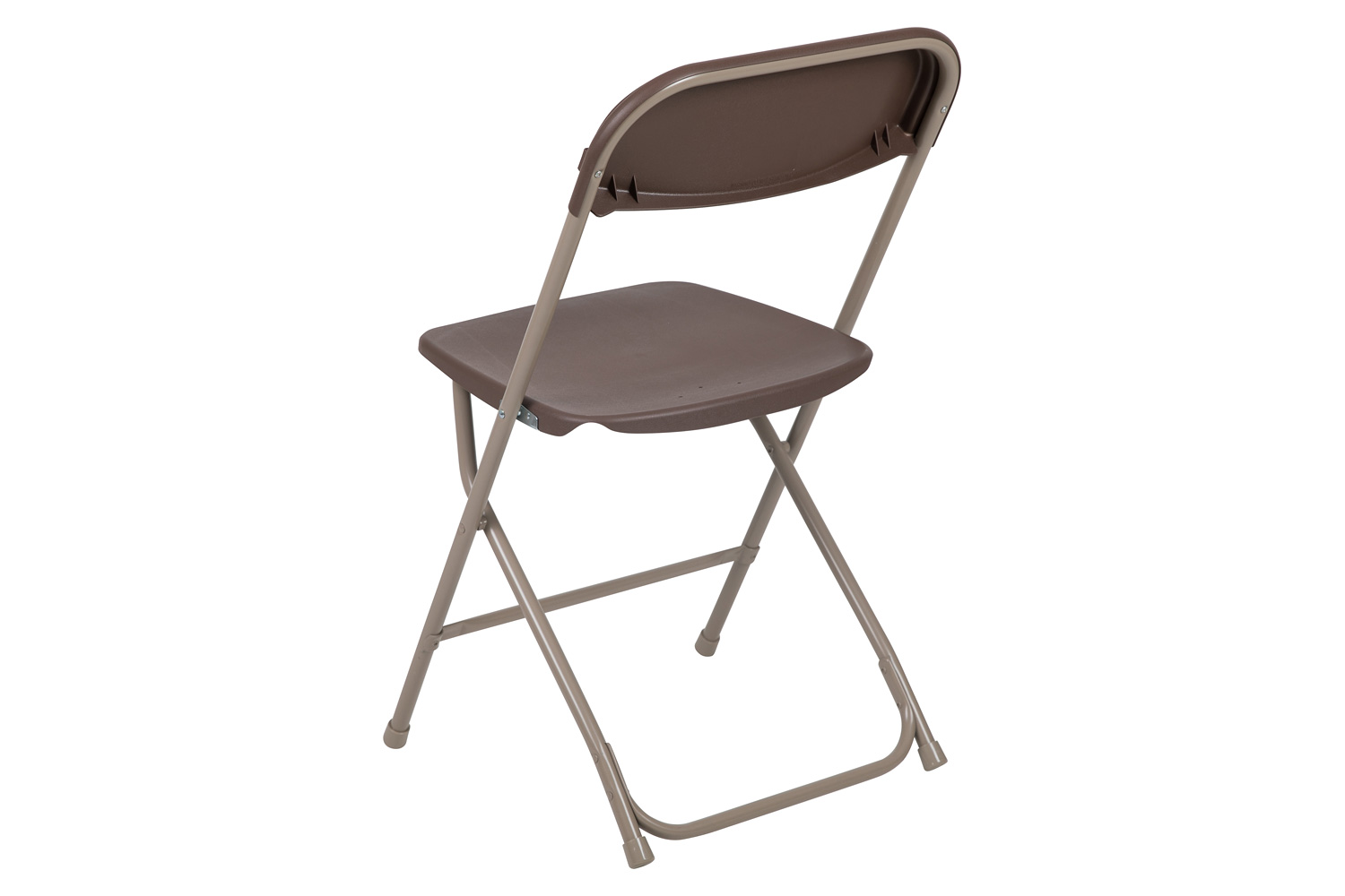 BLNK™ HERCULES Series Plastic Lightweight Folding Chair - Brown