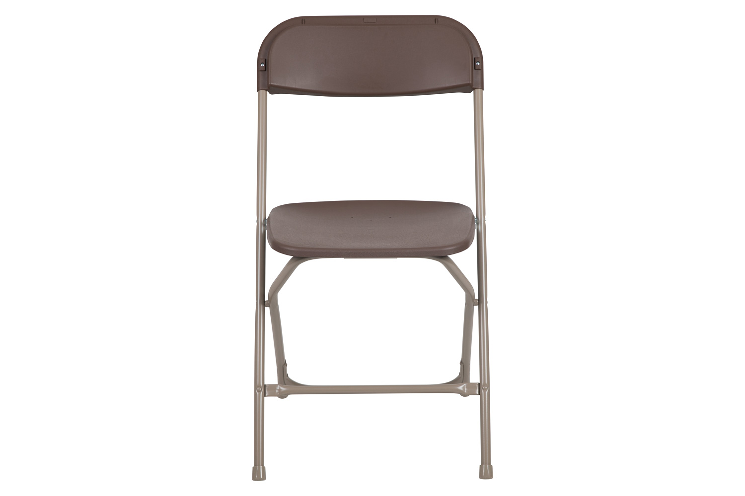 BLNK™ HERCULES Series Plastic Lightweight Folding Chair - Brown