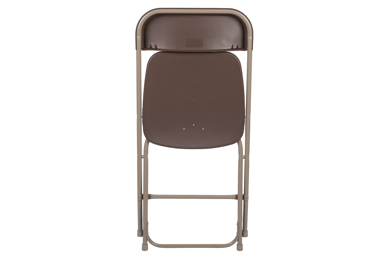 BLNK™ HERCULES Series Plastic Lightweight Folding Chair - Brown