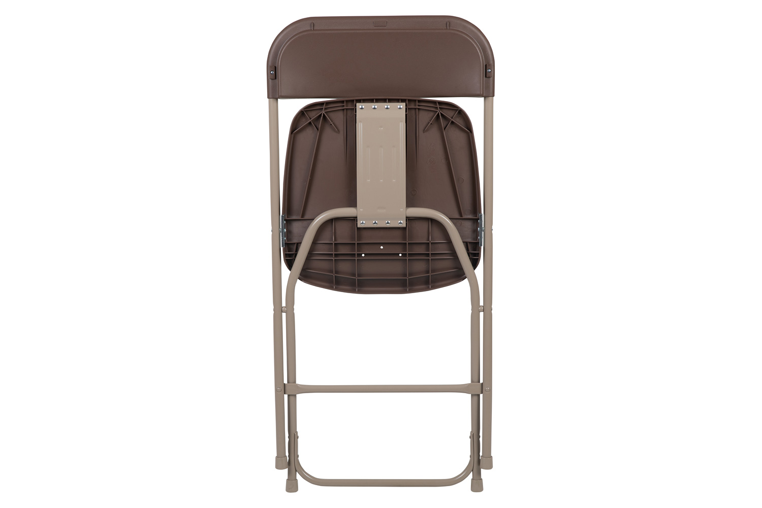 BLNK™ HERCULES Series Plastic Lightweight Folding Chair - Brown