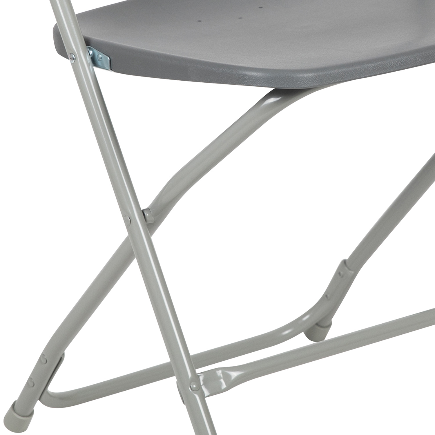 BLNK™ HERCULES Series Plastic Lightweight Folding Chair - Gray