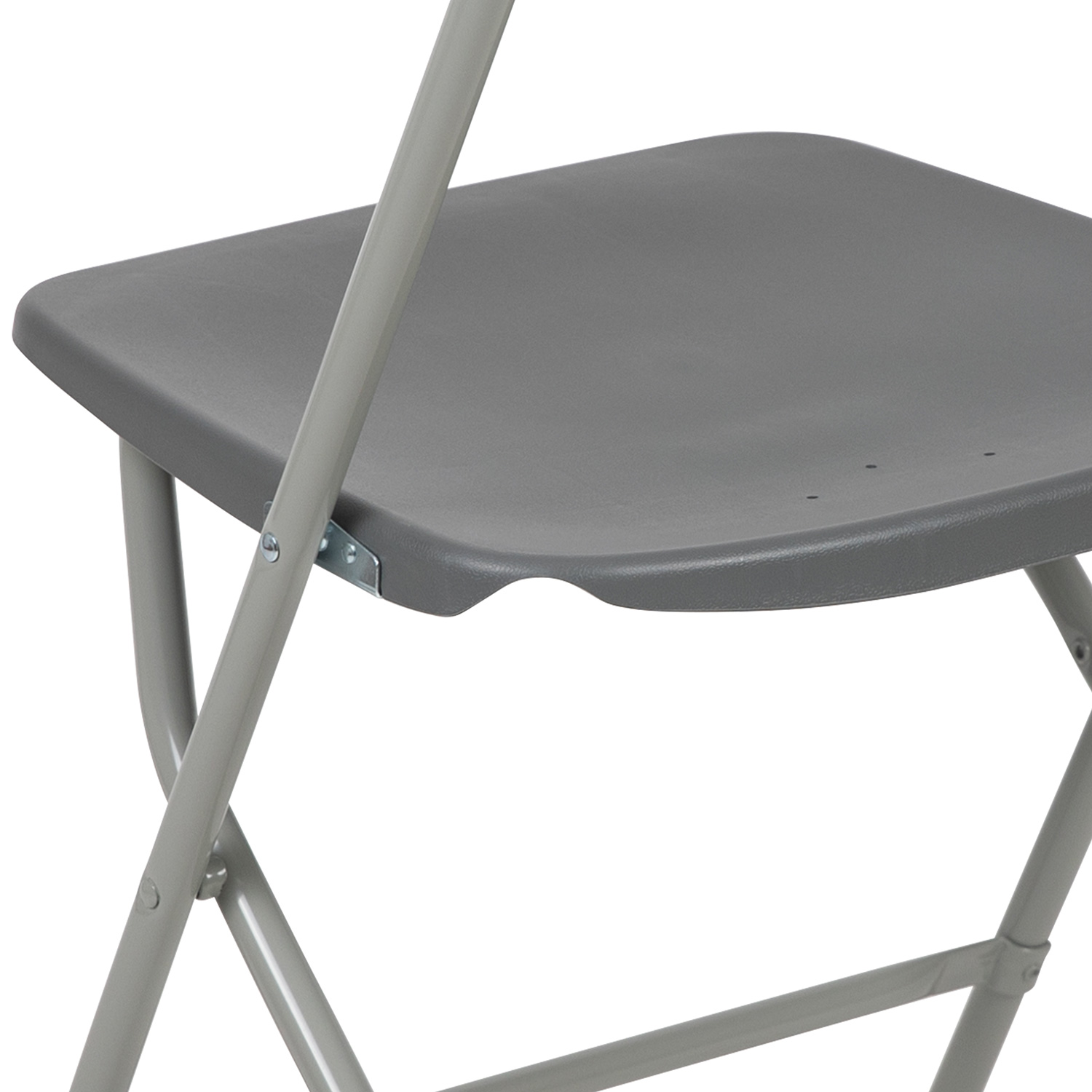 BLNK™ HERCULES Series Plastic Lightweight Folding Chair - Gray