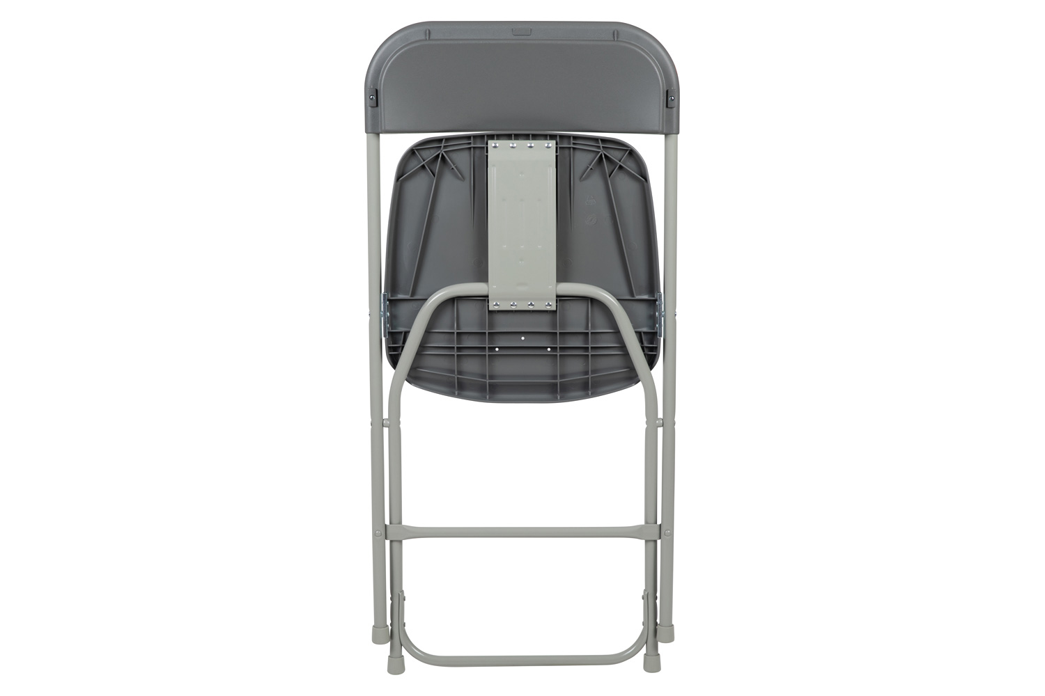 BLNK™ HERCULES Series Plastic Lightweight Folding Chair - Gray