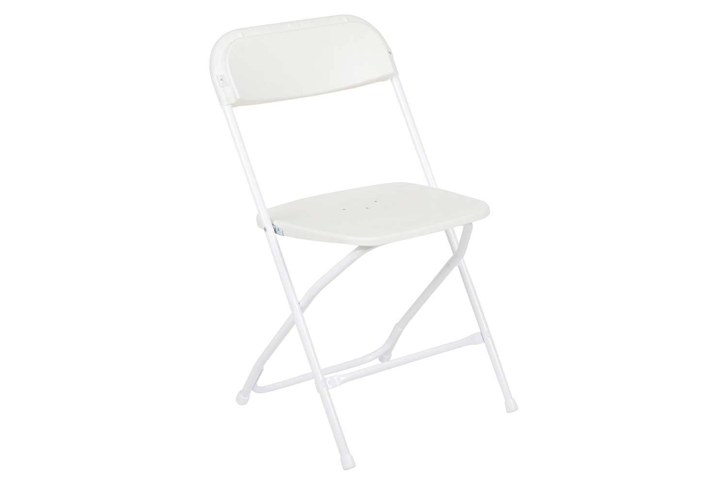 BLNK™ HERCULES Series Plastic Lightweight Folding Chair - White