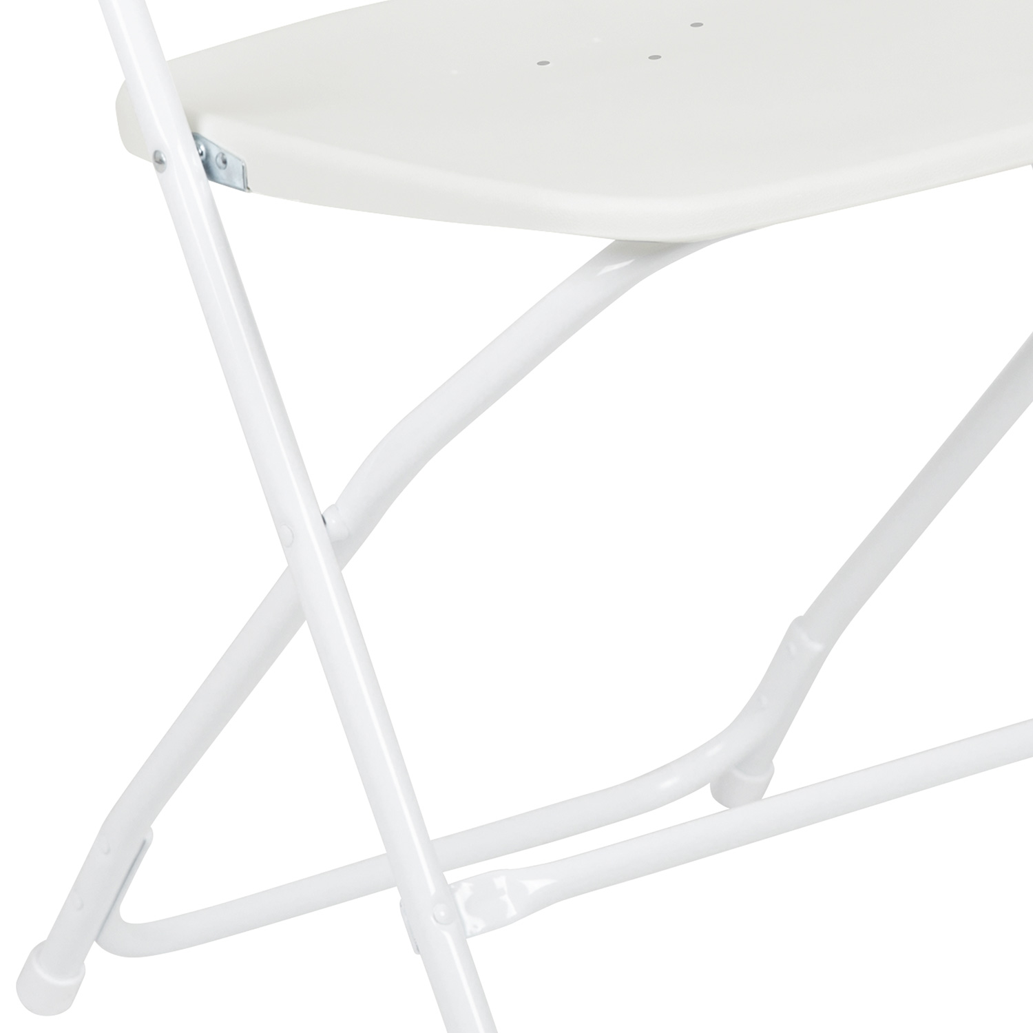 BLNK™ HERCULES Series Plastic Lightweight Folding Chair - White