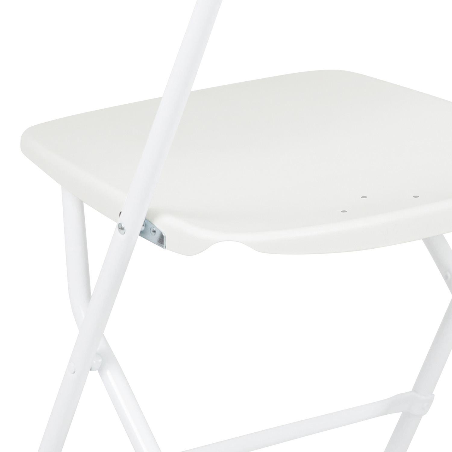 BLNK™ HERCULES Series Plastic Lightweight Folding Chair - White