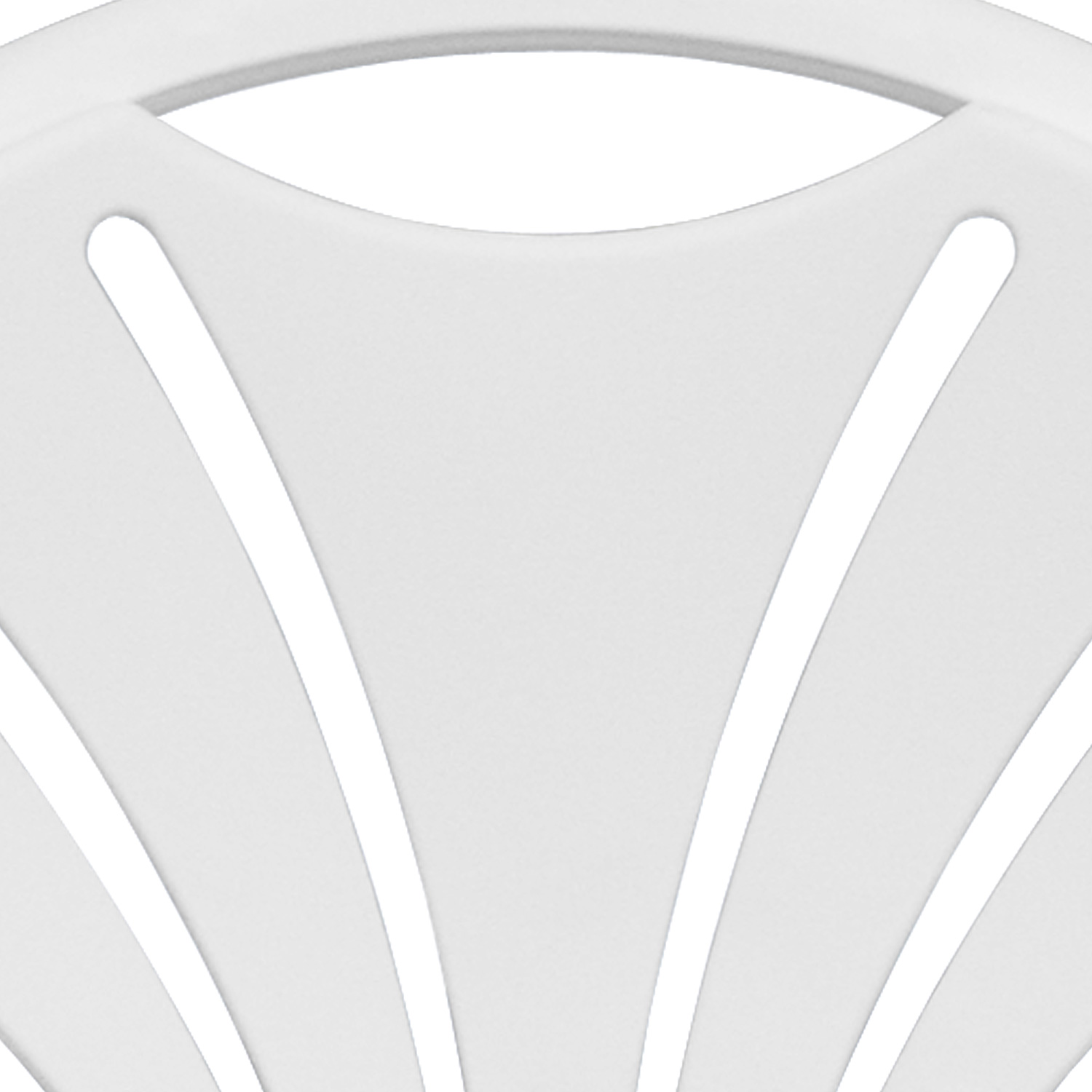 BLNK HERCULES Series Plastic Fan Back Folding Chair - White