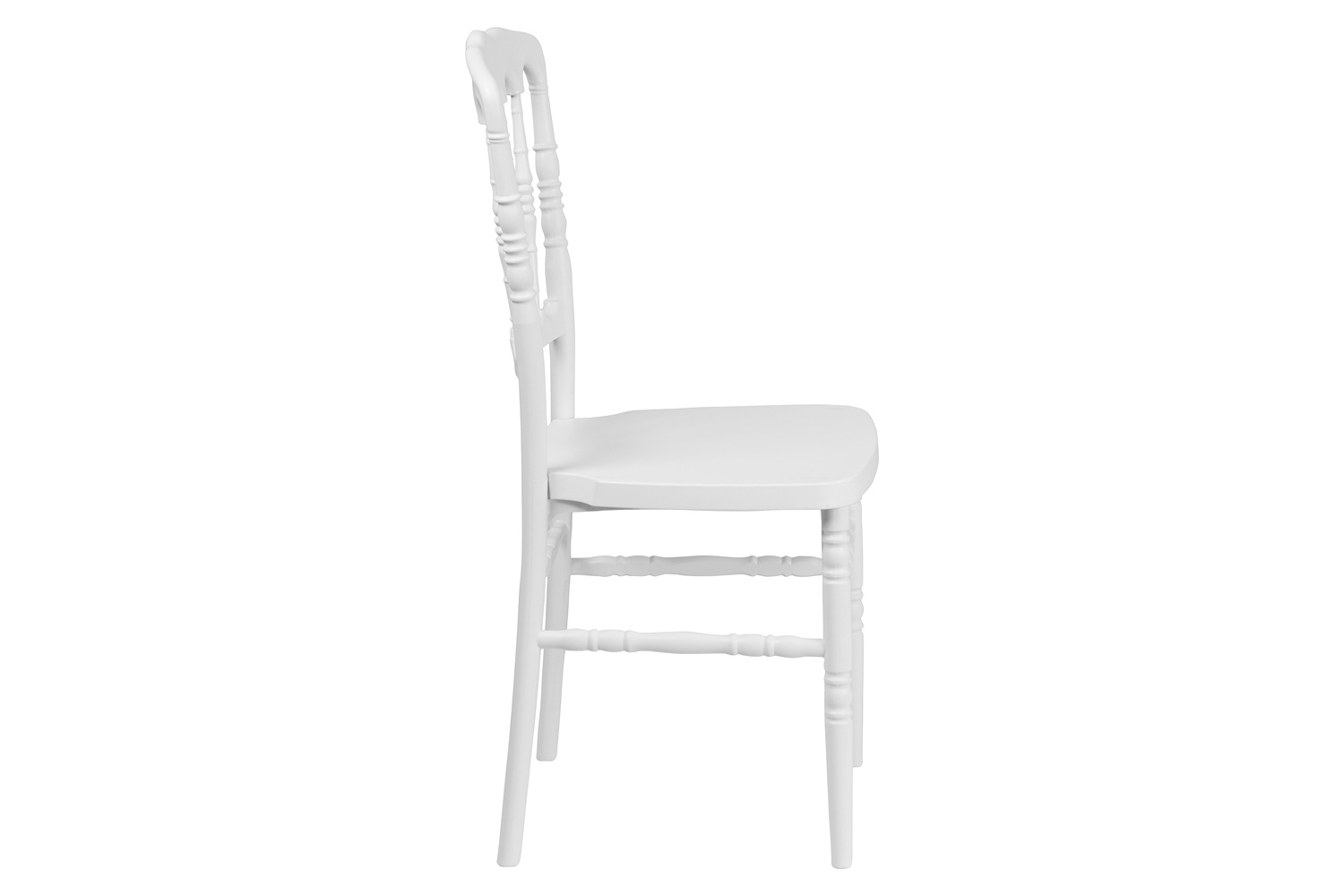 BLNK HERCULES Series Resin Stacking Napoleon Chair - White