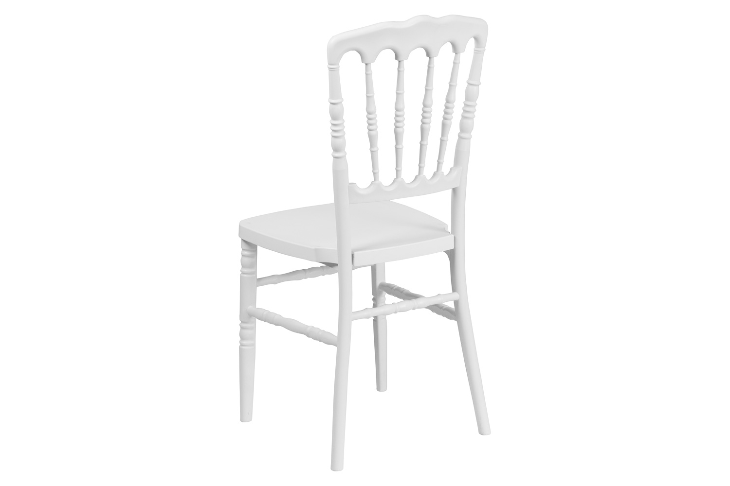 BLNK HERCULES Series Resin Stacking Napoleon Chair - White