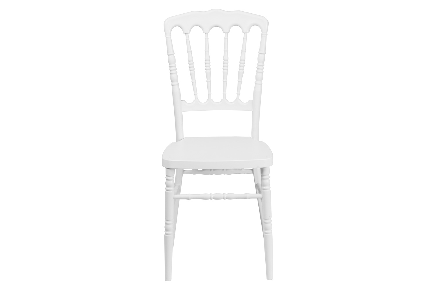 BLNK HERCULES Series Resin Stacking Napoleon Chair - White