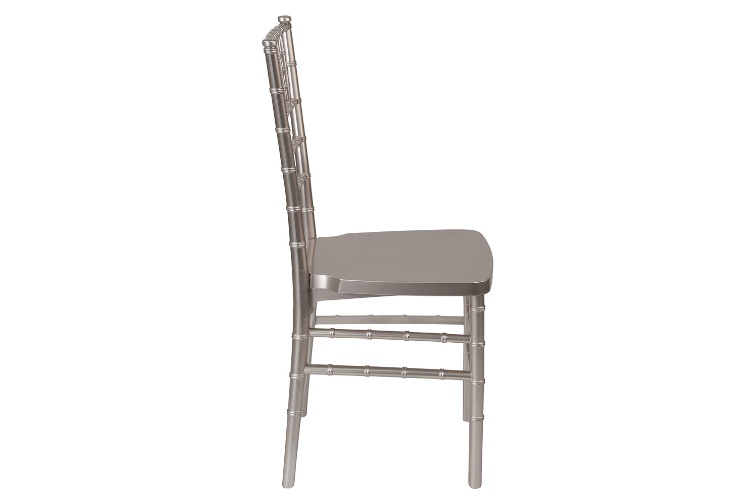 BLNK HERCULES PREMIUM Series Resin Stacking Chiavari Chair - Pewter