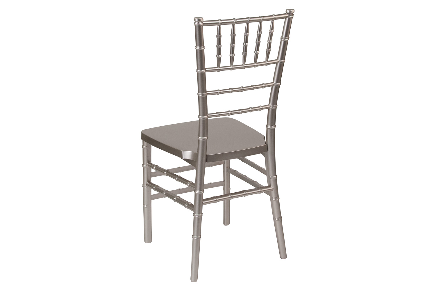 BLNK HERCULES PREMIUM Series Resin Stacking Chiavari Chair - Pewter