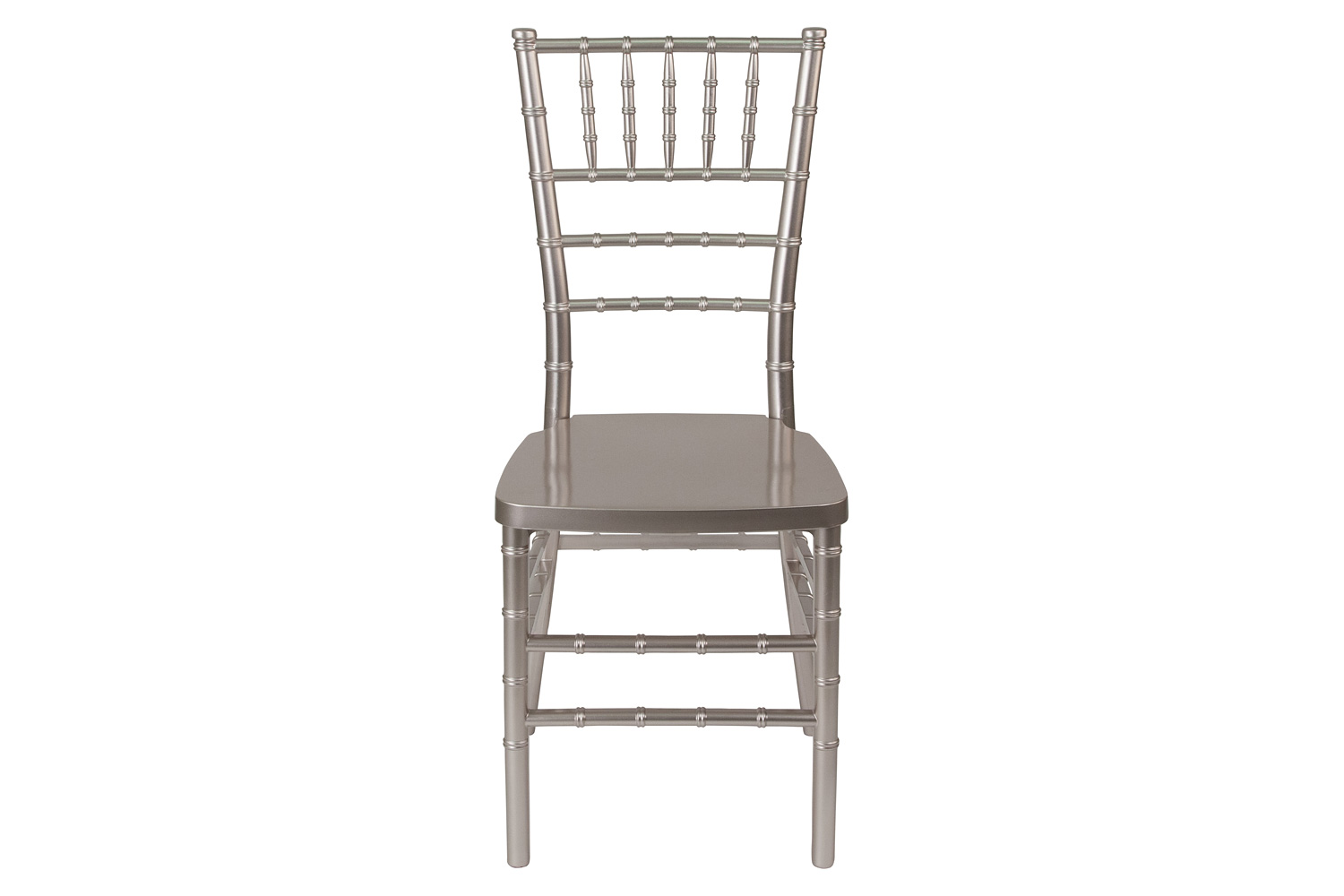 BLNK HERCULES PREMIUM Series Resin Stacking Chiavari Chair - Pewter