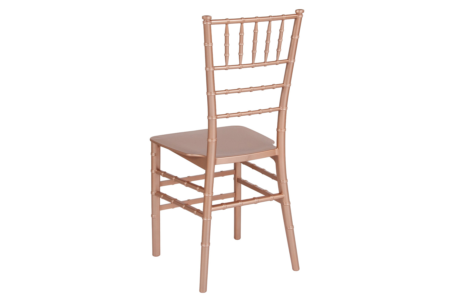 BLNK HERCULES Series Resin Stacking Chiavari Chair - Rose Gold