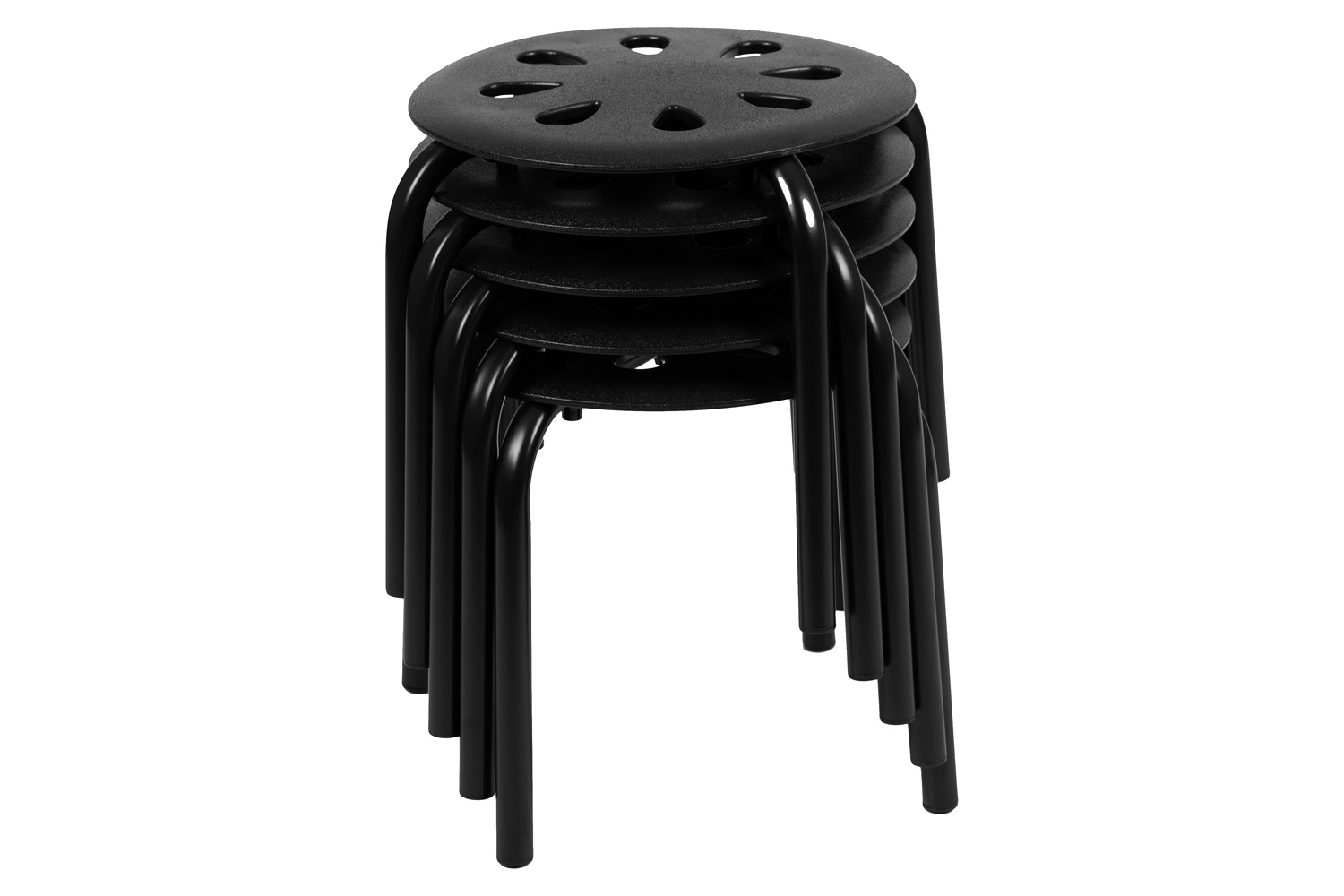 BLNK Bailey Plastic Nesting Stack Stools 5 Pack