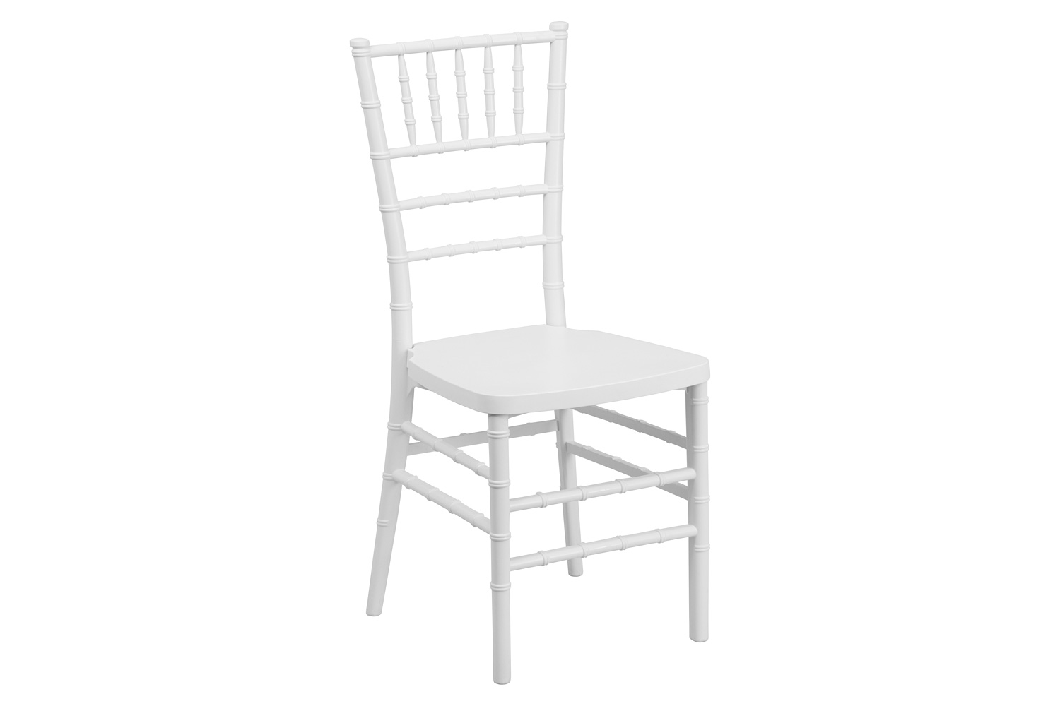 BLNK HERCULES PREMIUM Series Resin Stacking Chiavari Chair - Matte White