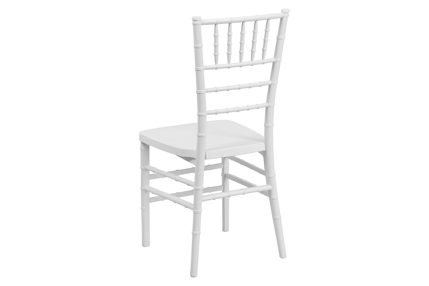 BLNK HERCULES PREMIUM Series Resin Stacking Chiavari Chair - Matte White