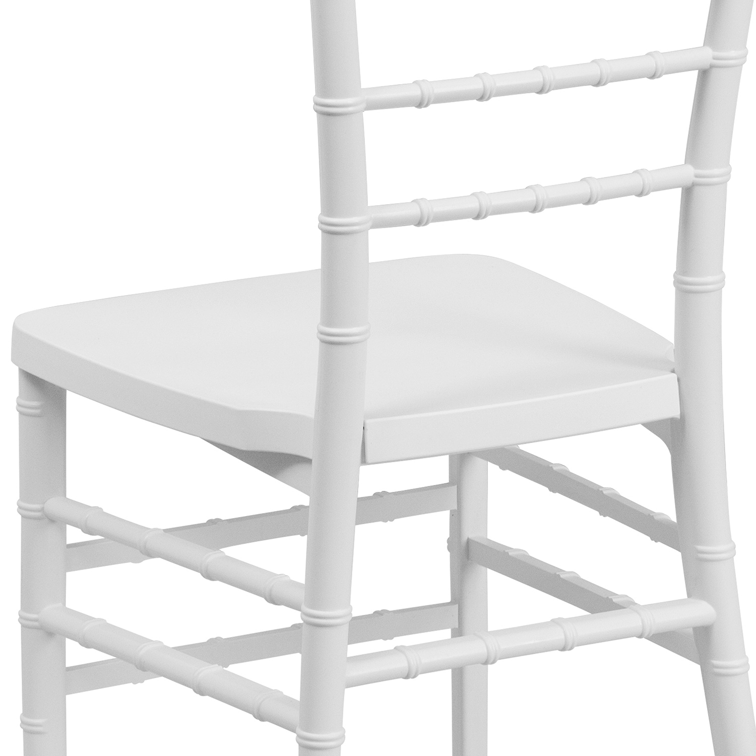 BLNK HERCULES PREMIUM Series Resin Stacking Chiavari Chair - Matte White