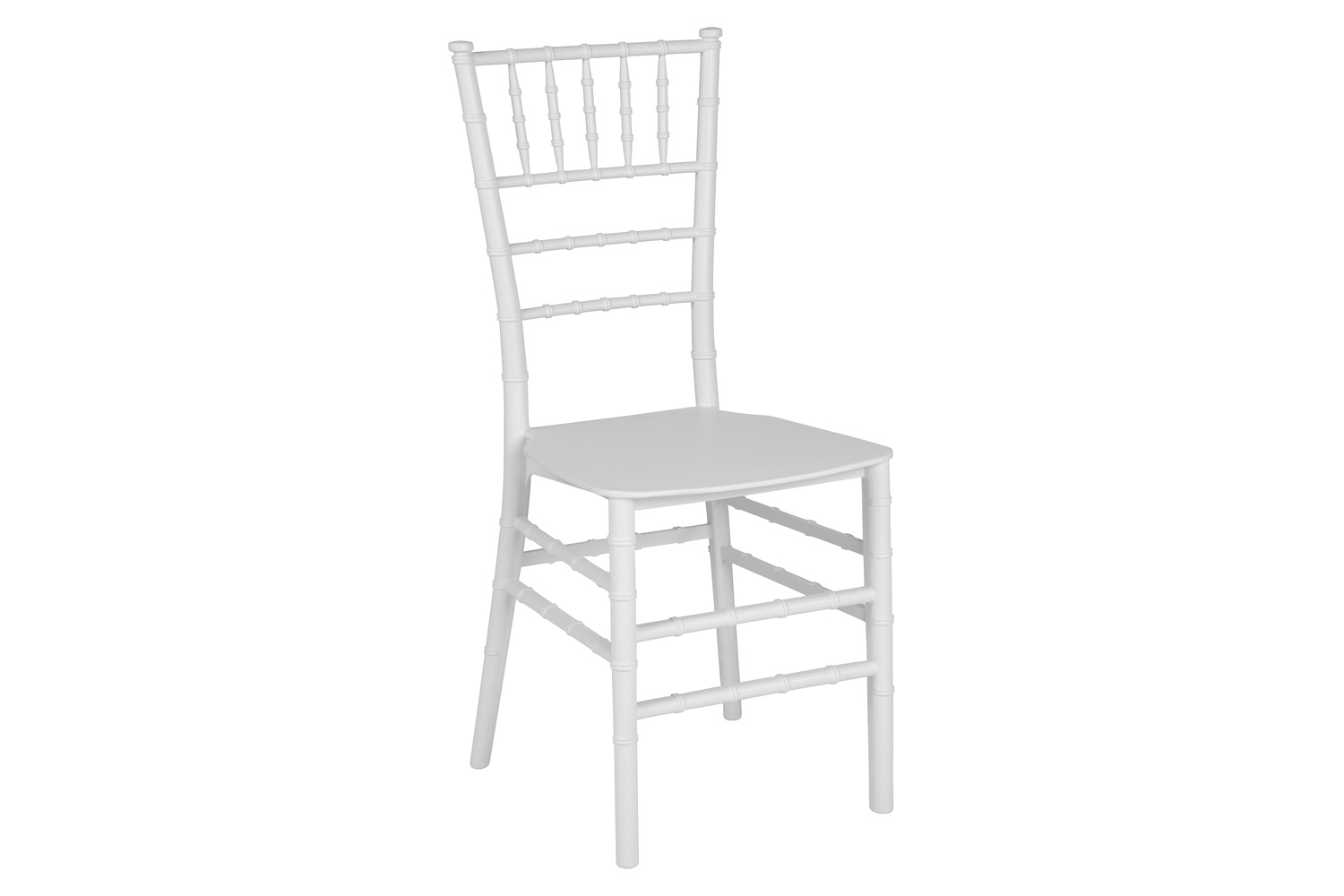 BLNK HERCULES Series Resin Stacking Chiavari Chair - White