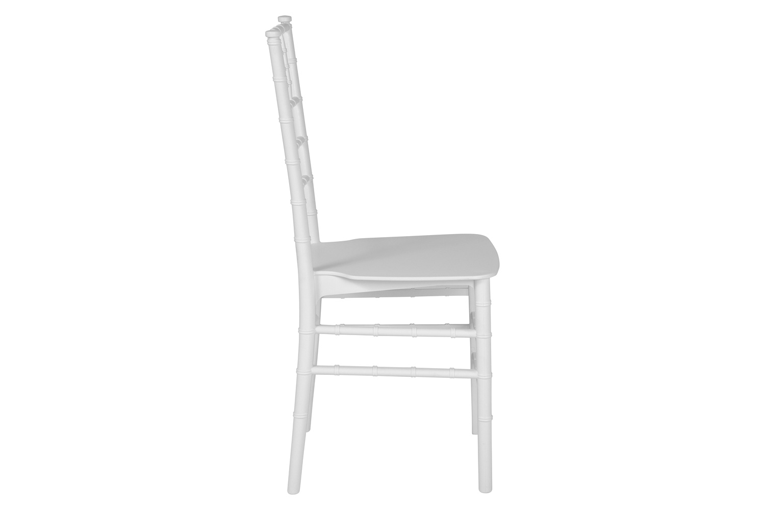 BLNK HERCULES Series Resin Stacking Chiavari Chair - White