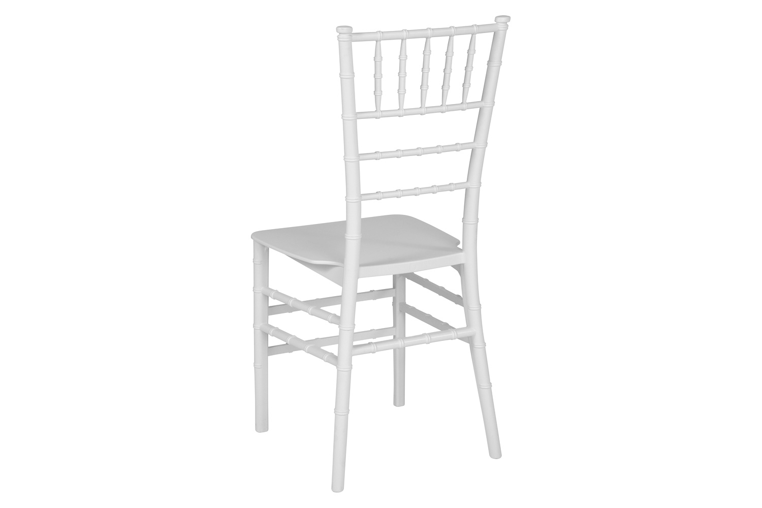 BLNK HERCULES Series Resin Stacking Chiavari Chair - White