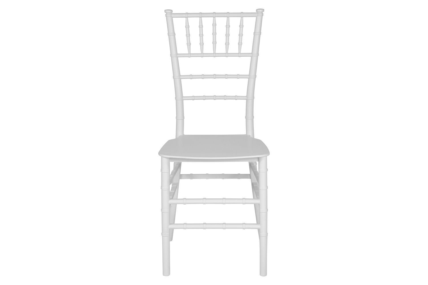 BLNK HERCULES Series Resin Stacking Chiavari Chair - White