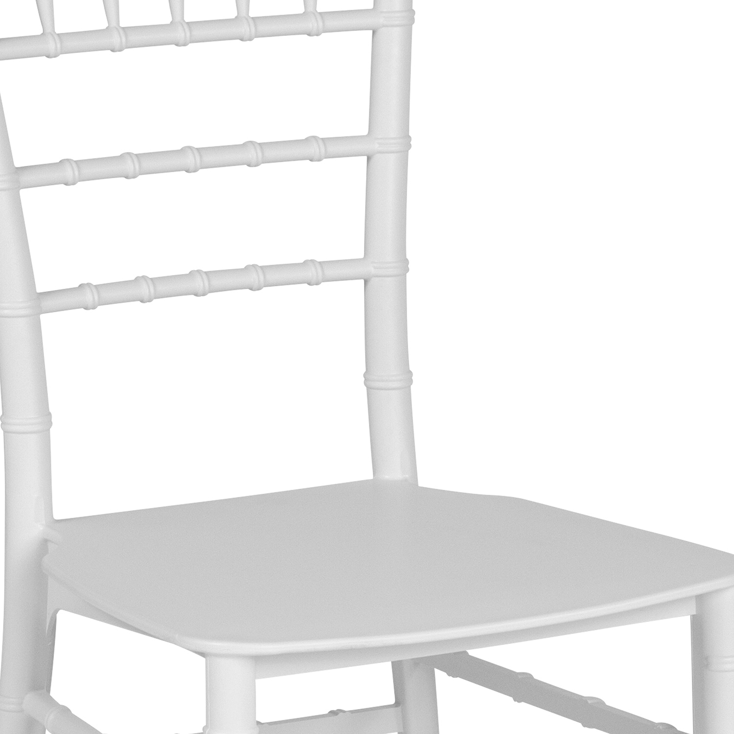 BLNK HERCULES Series Resin Stacking Chiavari Chair - White