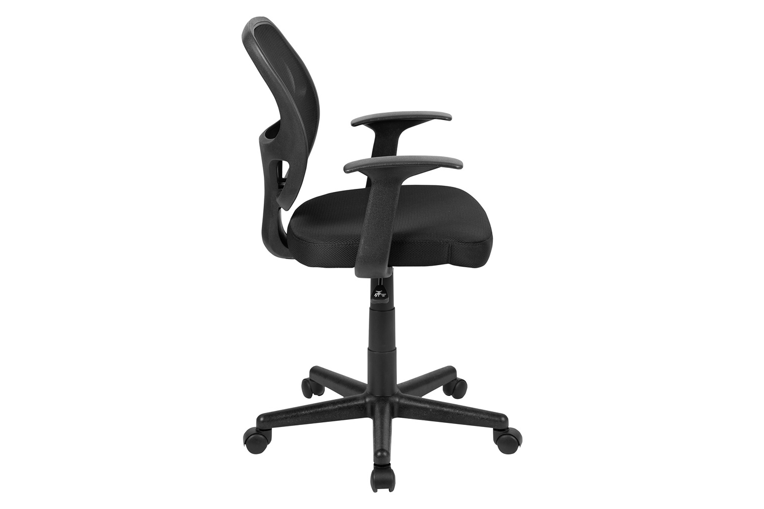 BLNK Flash Fundamentals Mid-Back Mesh Swivel Ergonomic Task Office Chair with Arms - Black