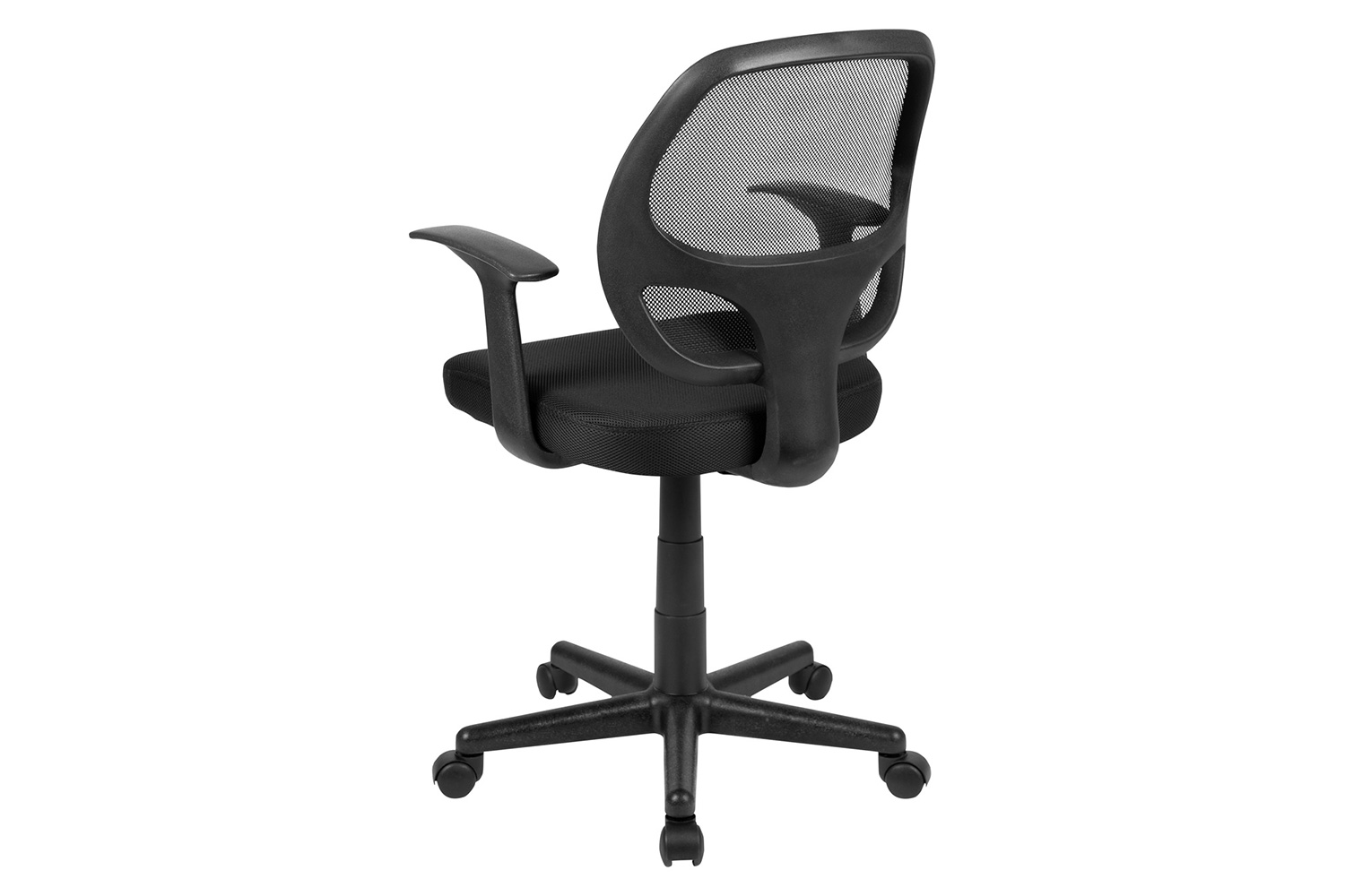 BLNK Flash Fundamentals Mid-Back Mesh Swivel Ergonomic Task Office Chair with Arms - Black