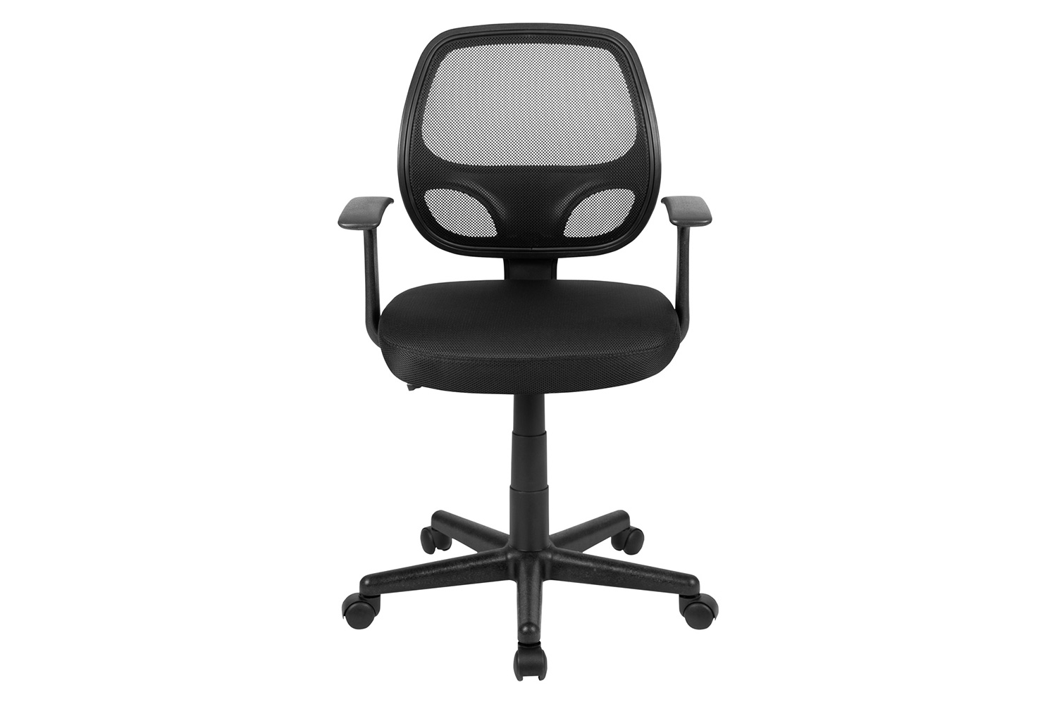 BLNK Flash Fundamentals Mid-Back Mesh Swivel Ergonomic Task Office Chair with Arms - Black