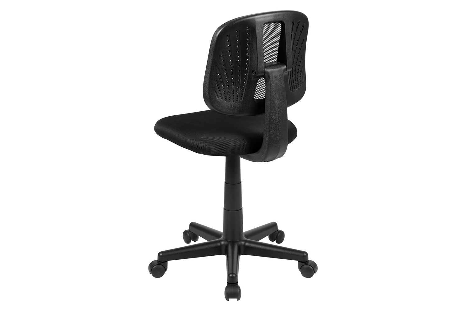 BLNK Flash Fundamentals Mid-Back Mesh Swivel Task Office Chair with Pivot Back - Black