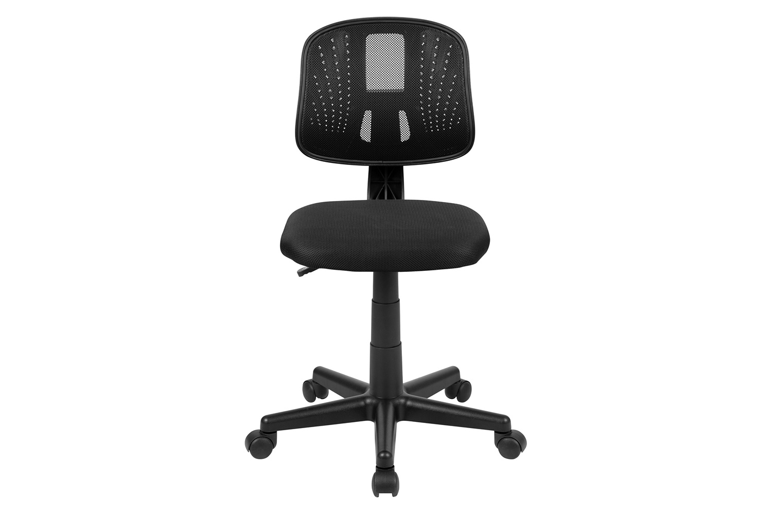 BLNK Flash Fundamentals Mid-Back Mesh Swivel Task Office Chair with Pivot Back - Black