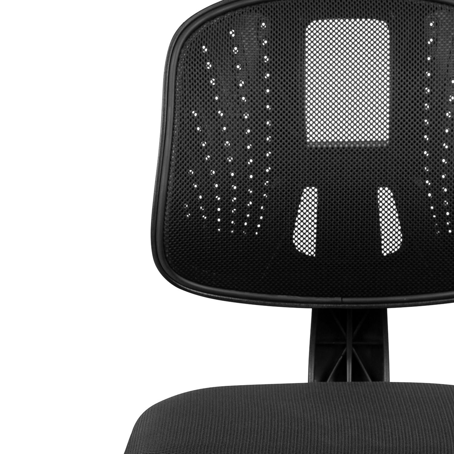 BLNK Flash Fundamentals Mid-Back Mesh Swivel Task Office Chair with Pivot Back - Black