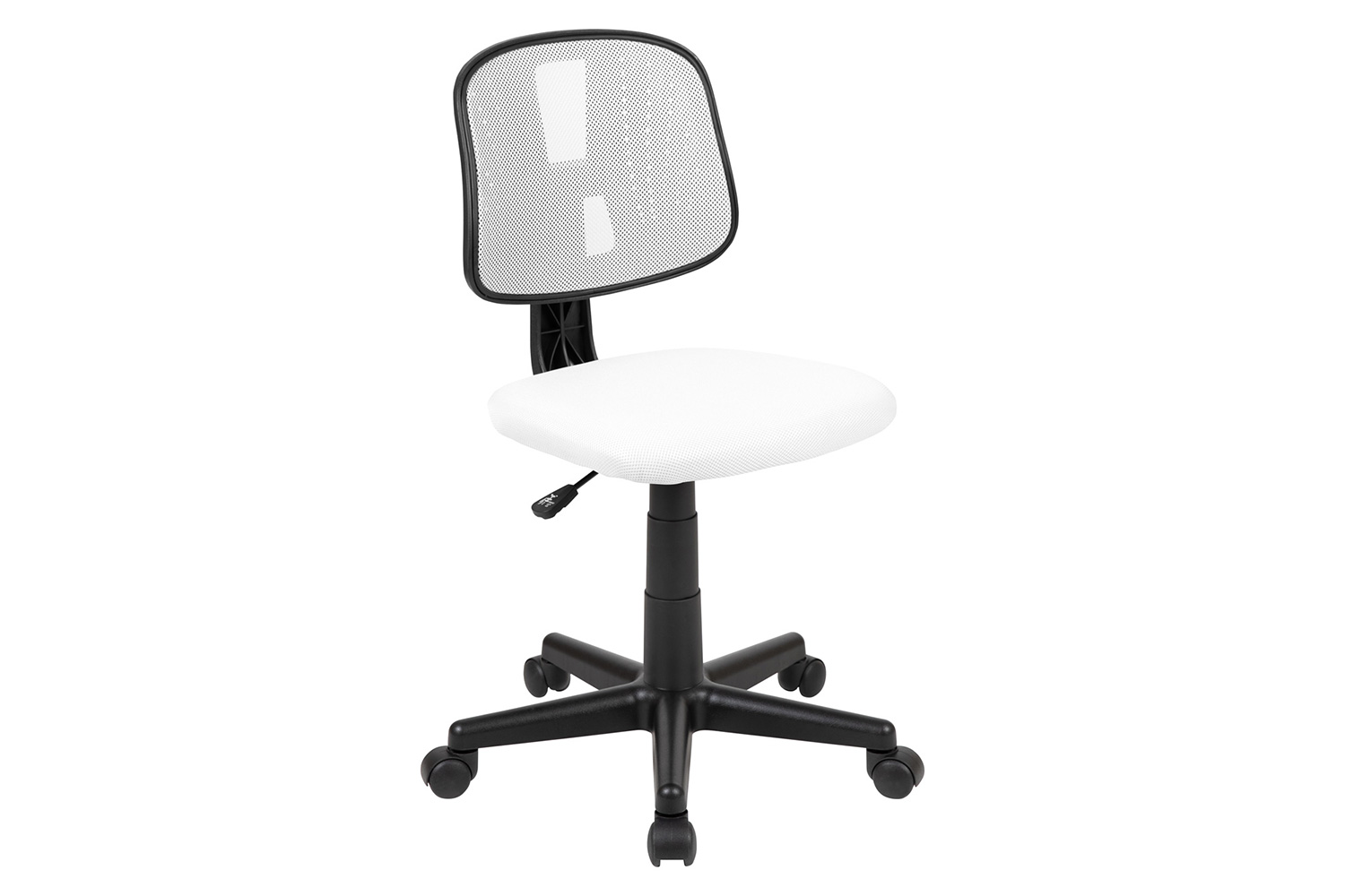 BLNK Flash Fundamentals Mid-Back Mesh Swivel Task Office Chair with Pivot Back - White