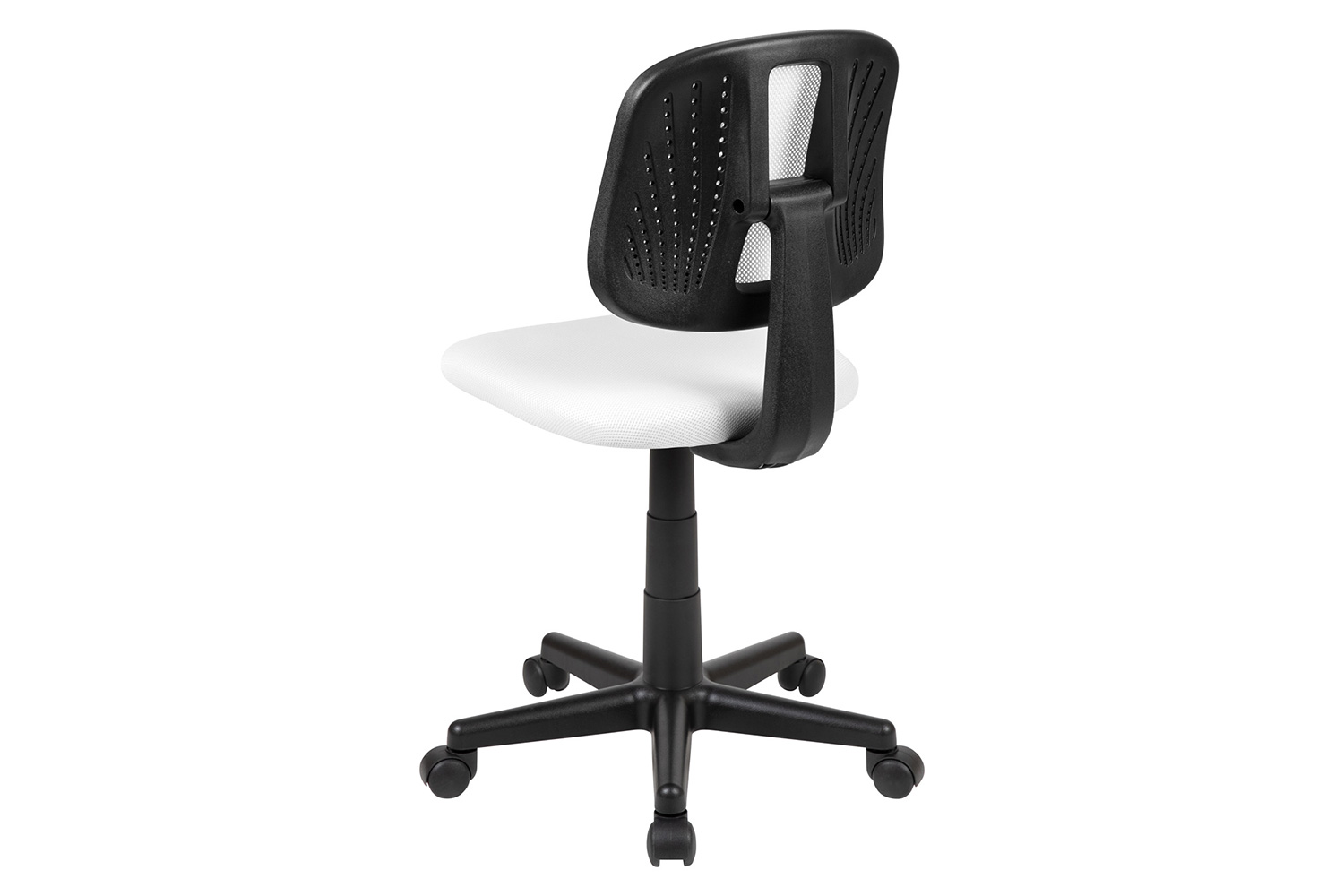 BLNK Flash Fundamentals Mid-Back Mesh Swivel Task Office Chair with Pivot Back - White