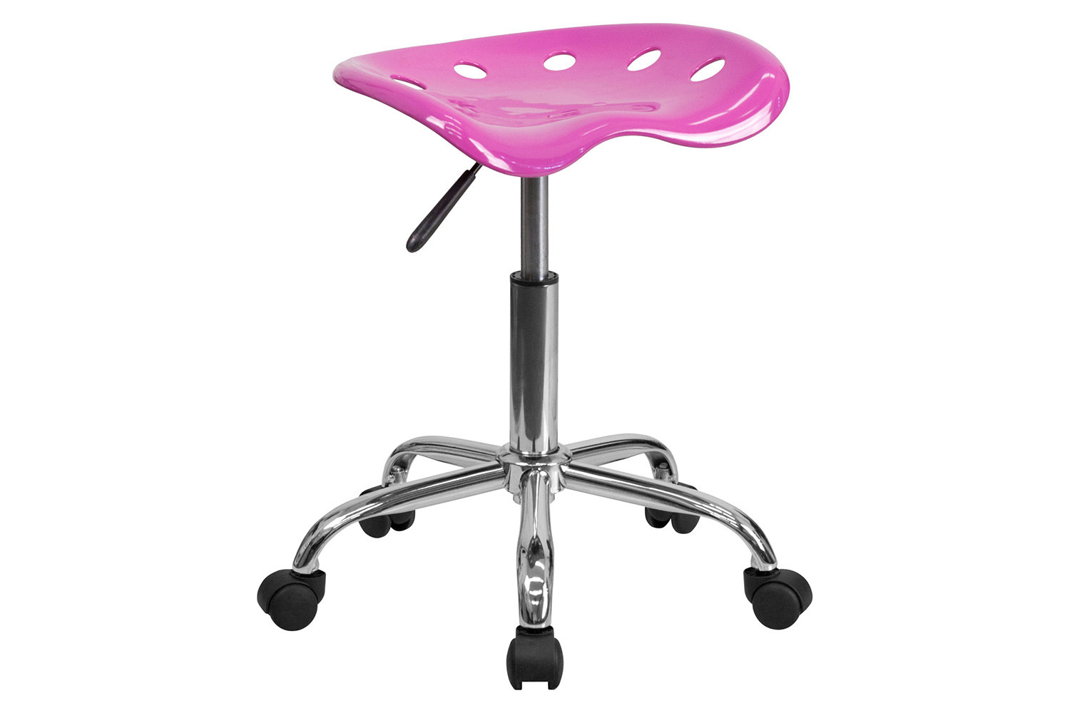 BLNK Taylor Vibrant Chrome Stool with Tractor Seat - Candy