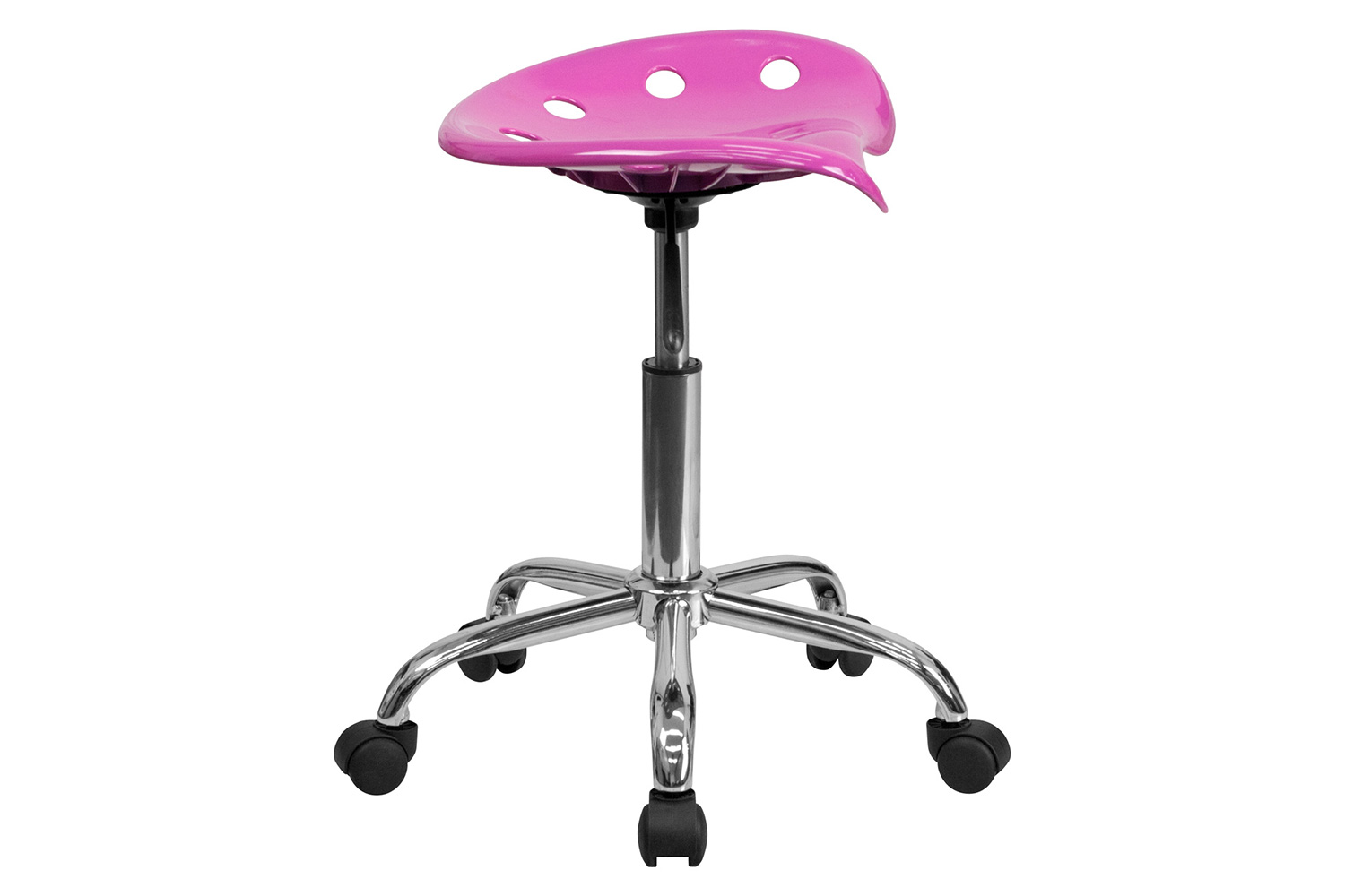 BLNK Taylor Vibrant Chrome Stool with Tractor Seat - Candy